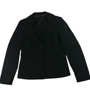 Anne Klein Pleated Back Tailored Blazer - Hidden Button Luxury - Size 4